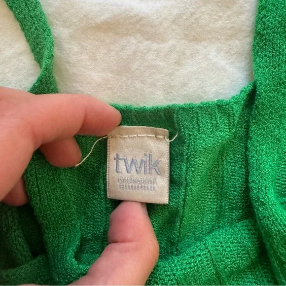 Simons Green Ribbed Knit Top - Picture 2 of 2